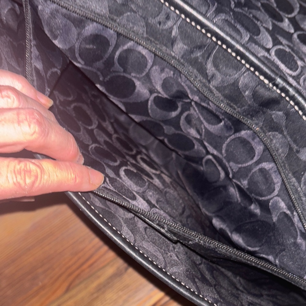 Coach Vintage Attache Messenger Bag F06457 Crossbody Black Leather - Picture 12 of 13